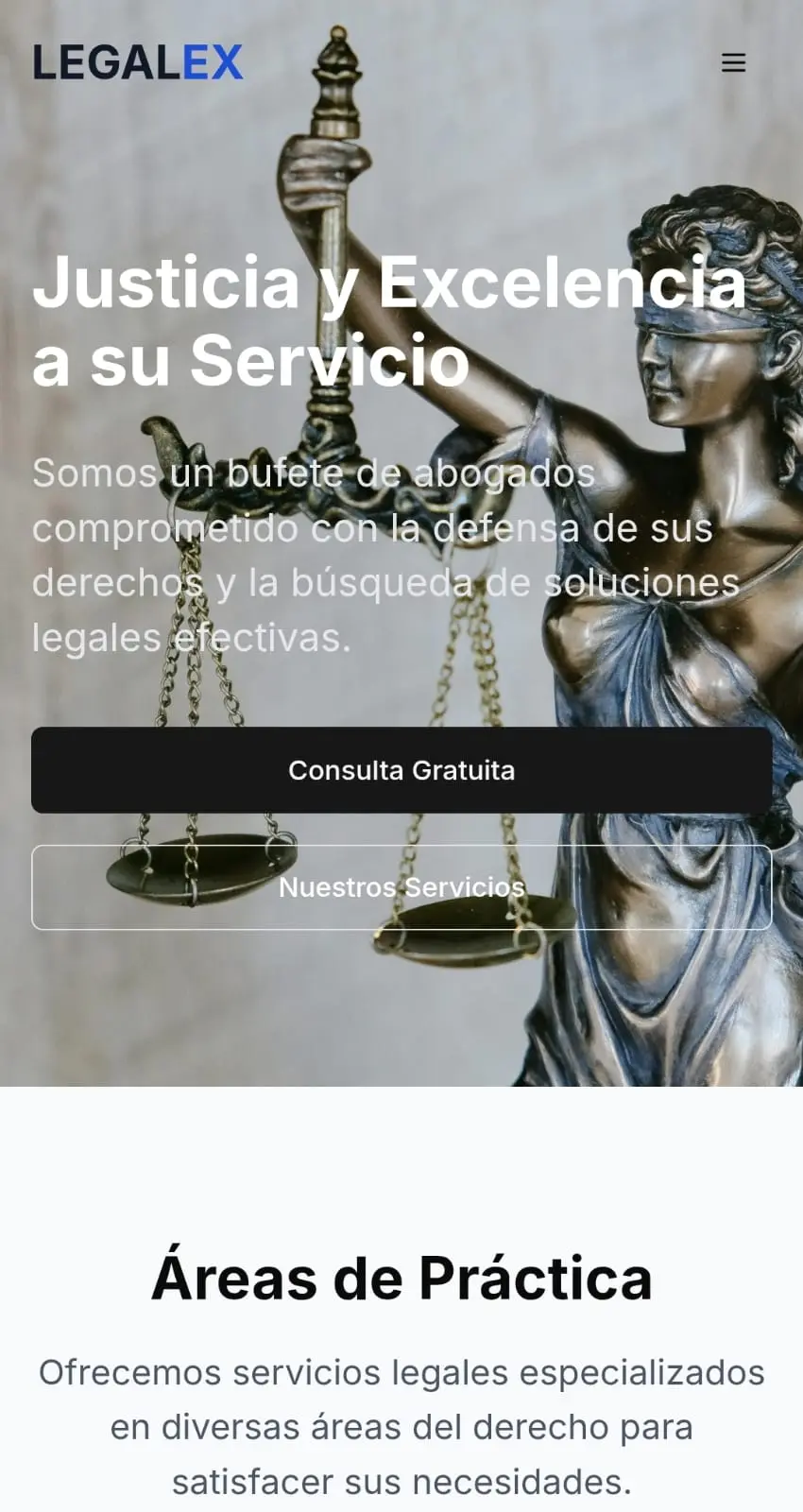 Legalex Bufete de Abogados mobile preview
