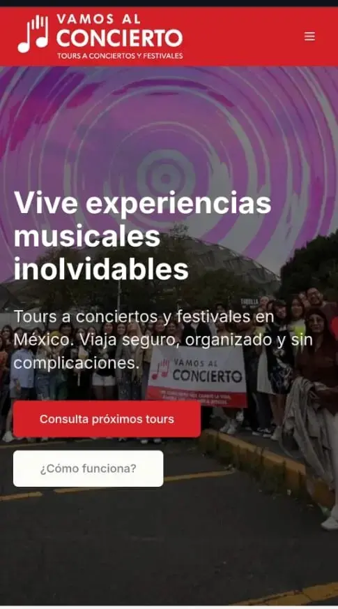 Vamos al Concierto mobile preview