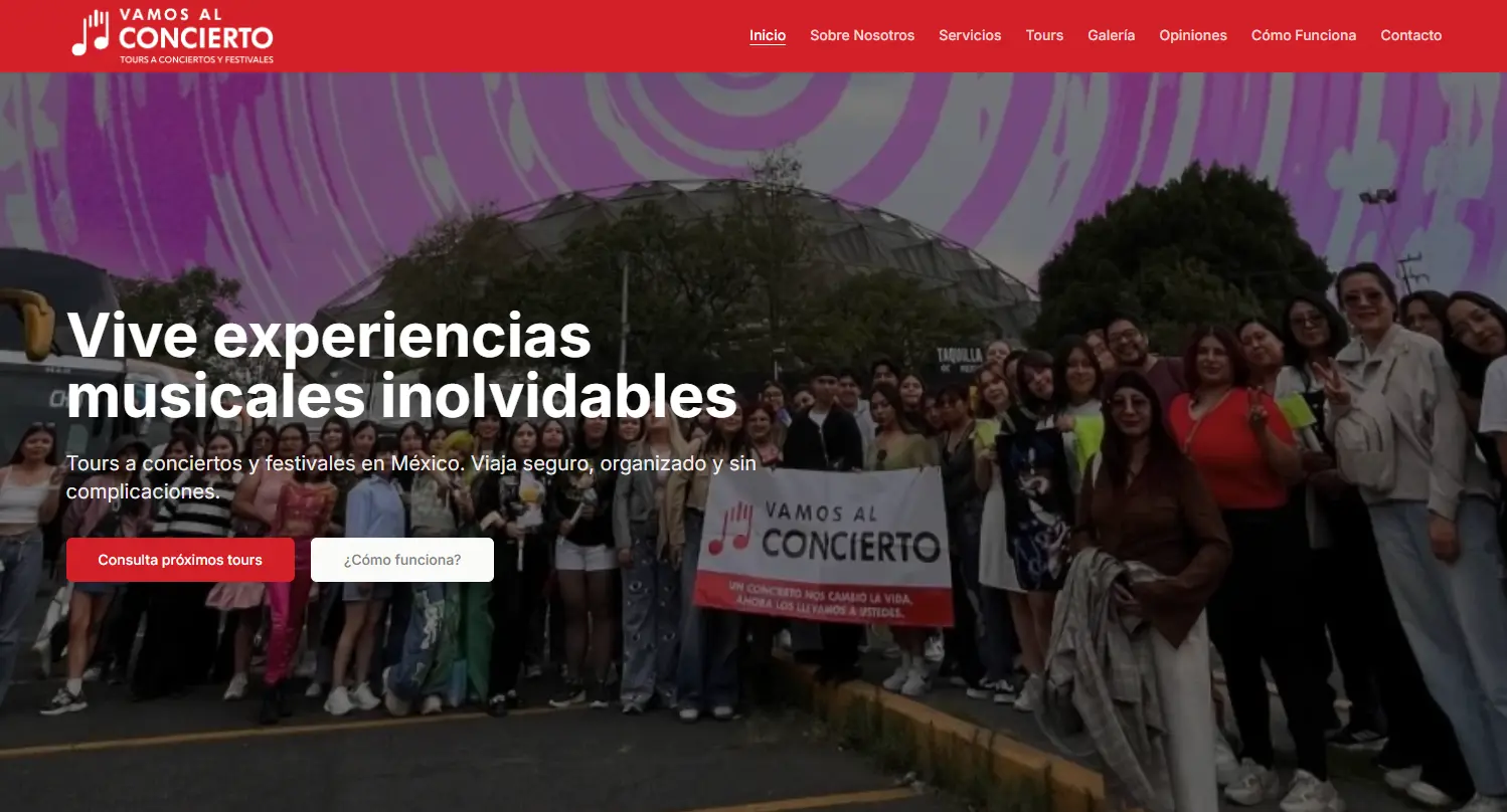 Vamos al Concierto desktop preview