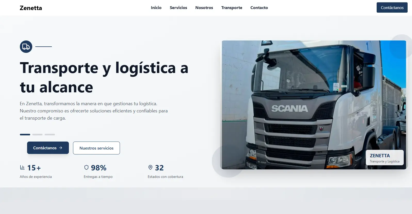 Zenetta desktop preview